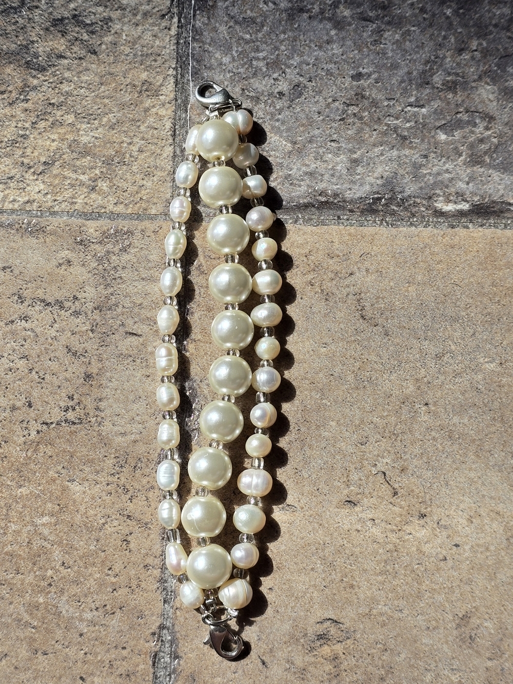 Classic Childs Pearl Multi-Strand Bracelet - Ivory